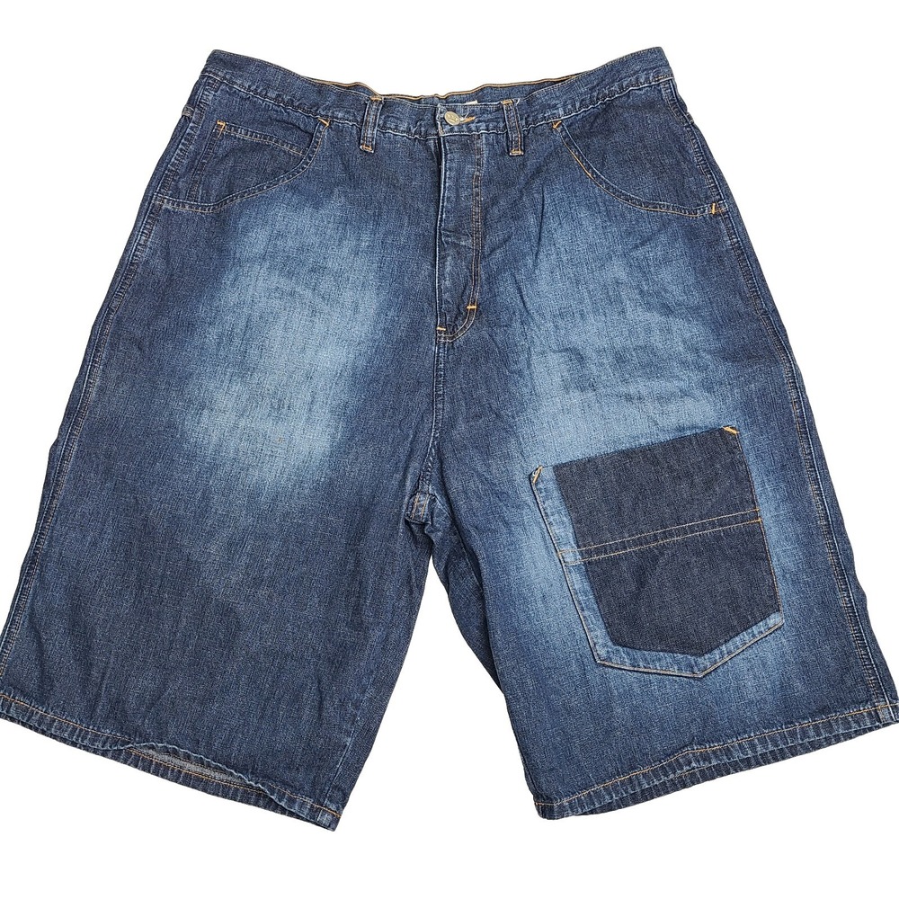 Pure Playaz Jeans Denim Shorts 40x13‎ Vintage Y2K